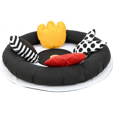 Saltea cuib pentru bebelusi Contrast - imagine 9